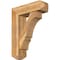 Ekena Millwork Balboa Craftsman Rough Sawn Bracket w/ Offset Brace, Western Red Cedar, 8"W x 26"D x 34"H BKT0806X26X34BOA04RWR - alternate 1